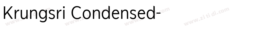 Krungsri Condensed字体转换 Krungsri Condensed字体转换